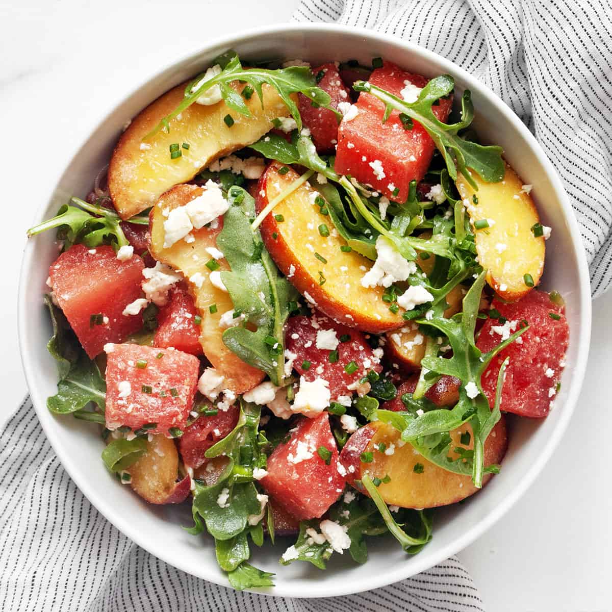 Watermelon Peach Salad-image