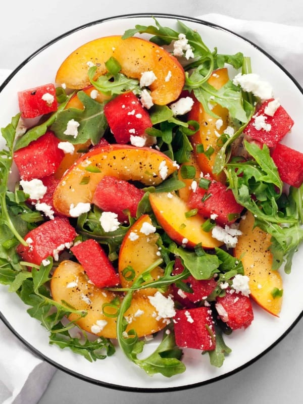 Watermelon Peach Salad