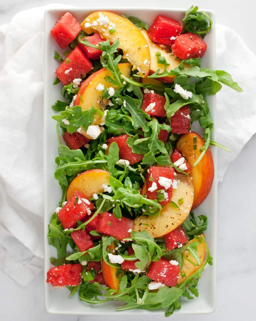 Watermelon Peach Salad