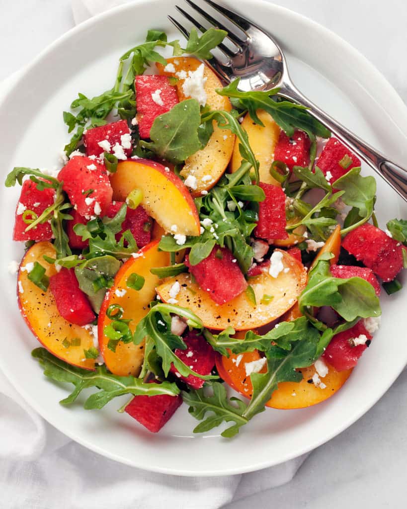 Watermelon Peach Salad