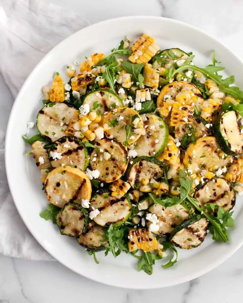 Grilled Zucchini Summer Squash and Corn