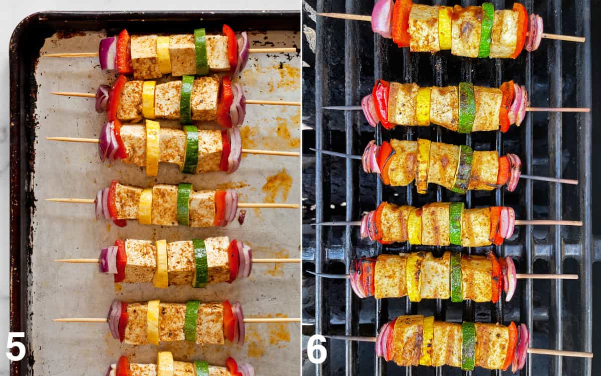 Grilled Tofu and Vegetable Skewers Recipe