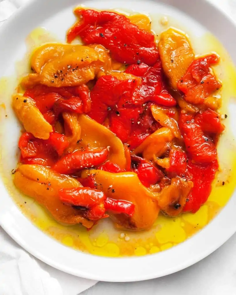 Marinated Roasted Sweet Peppers