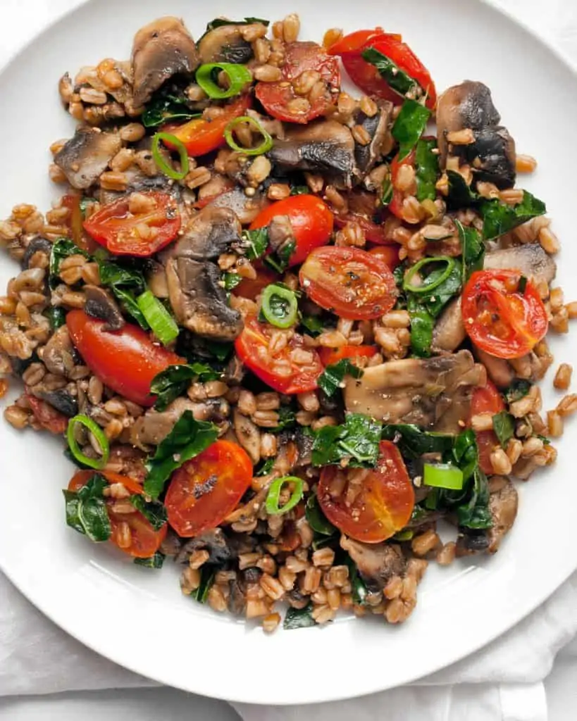 Mushroom Tomato Farro