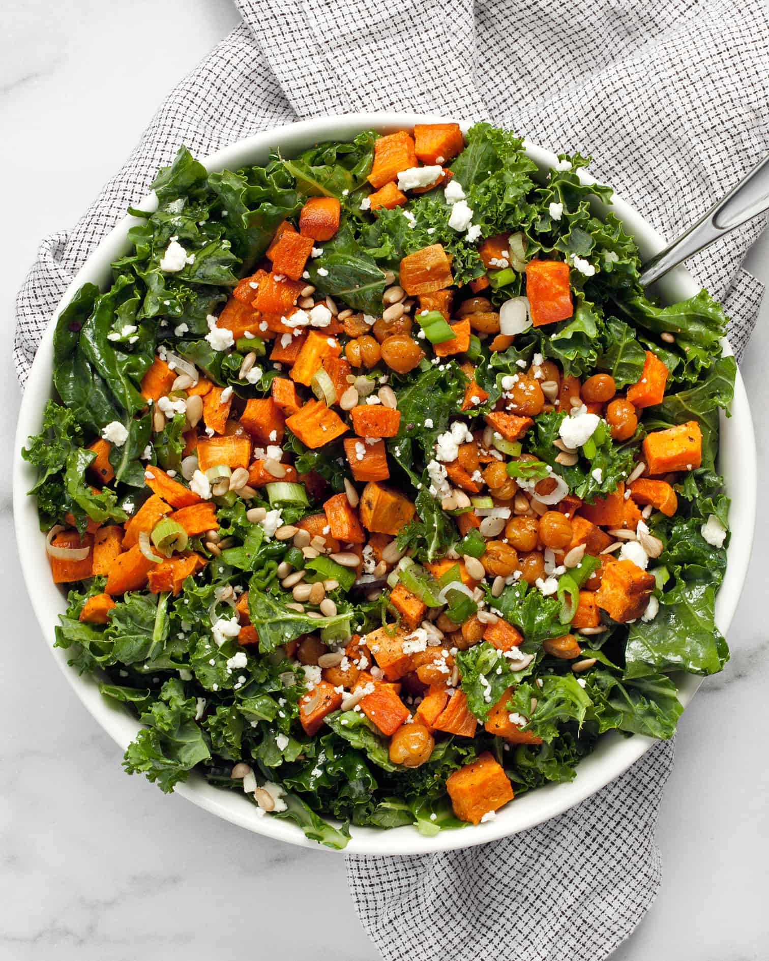 Sweet Potato Chickpea Kale Salad Last Ingredient