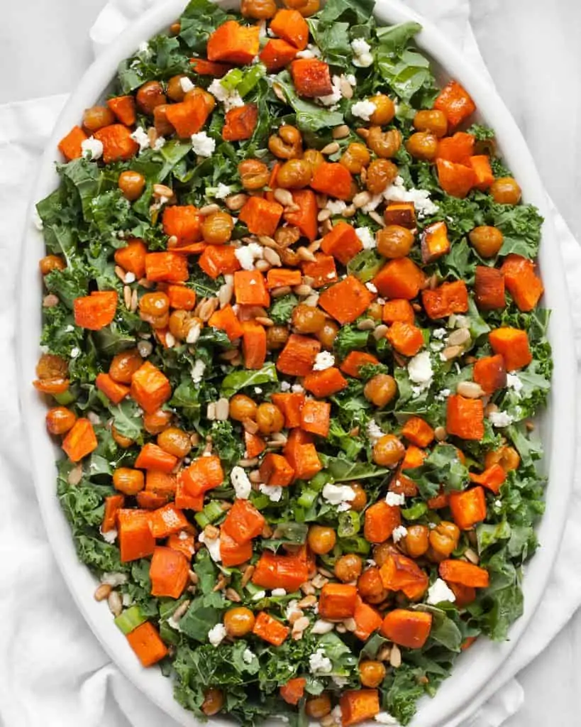 Sweet Potato Chickpea Kale Salad
