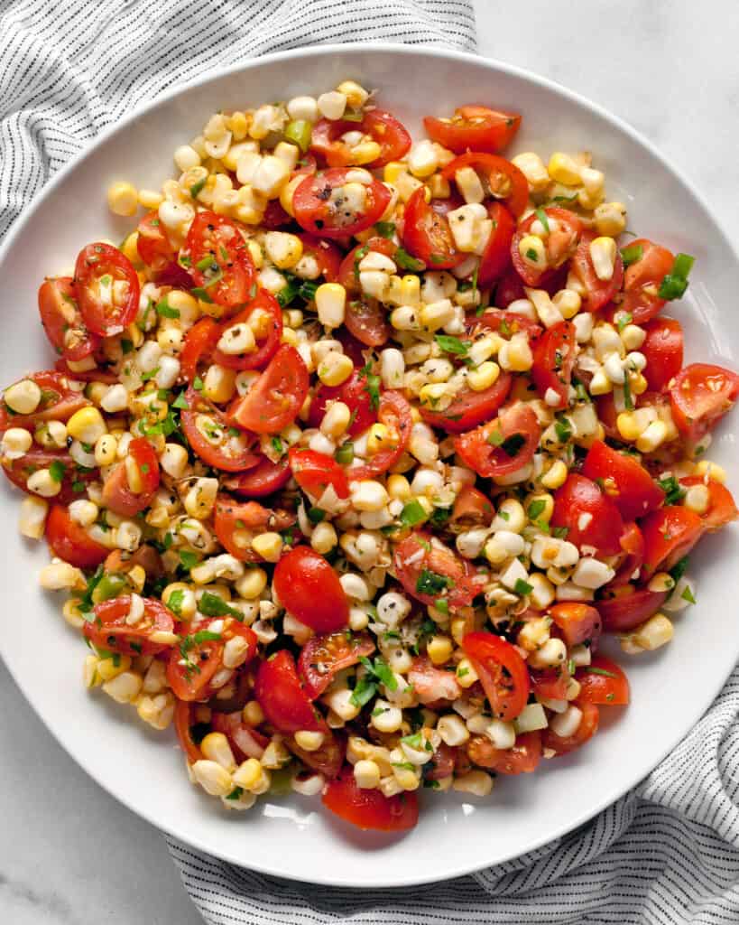 Fresh Corn and Tomato Salad Last Ingredient