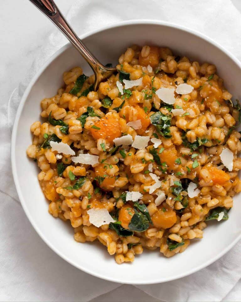 Butternut Squash Baked Barley Risotto Last Ingredient