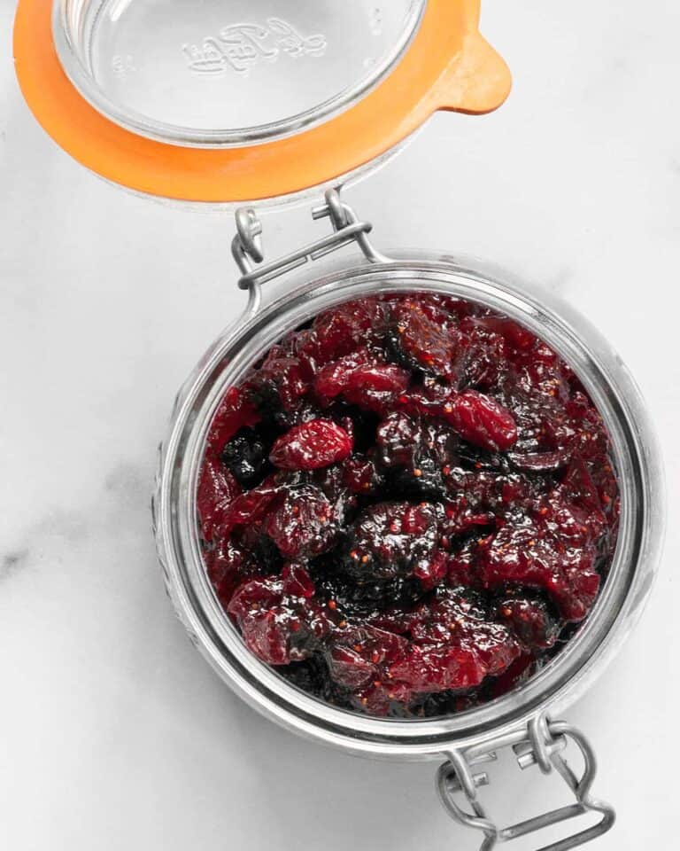 Fresh Cranberry Fig Jam with Dried Figs | Last Ingredient