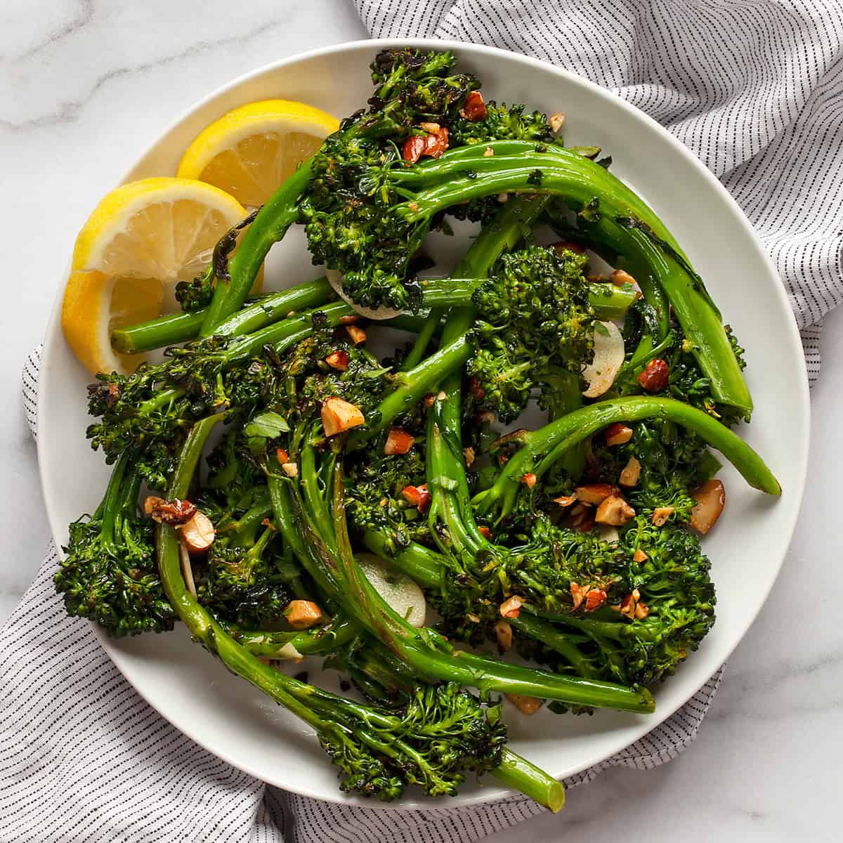 Sautéed Broccolini With Spiced Almonds-image