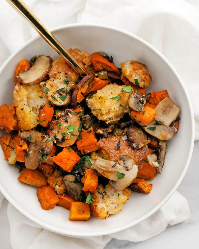 Sweet Potato Mushroom Stuffing