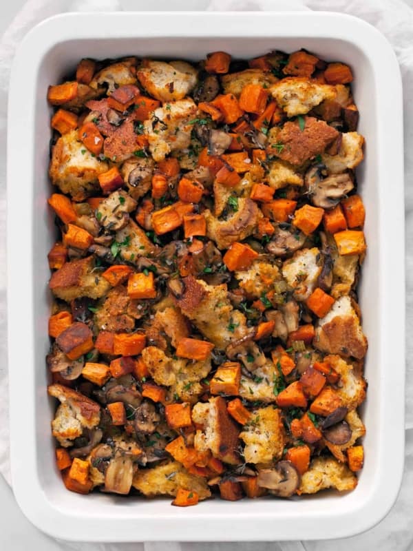 Sweet Potato Mushroom Stuffing