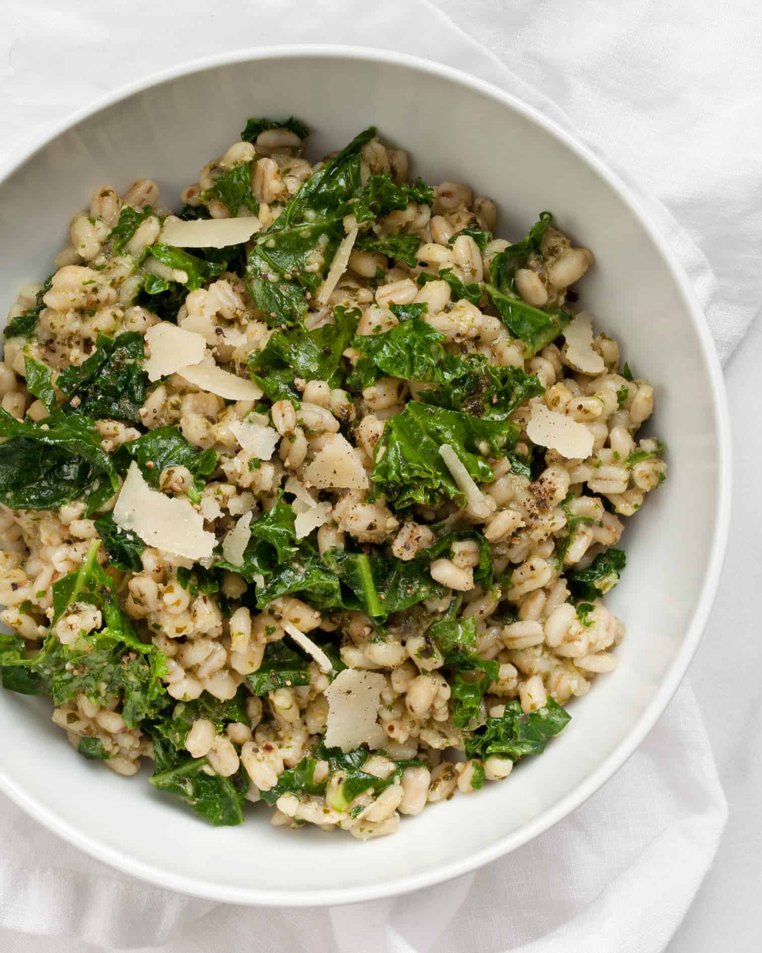 Baked Kale Barley Risotto with Kale Pesto Last Ingredient