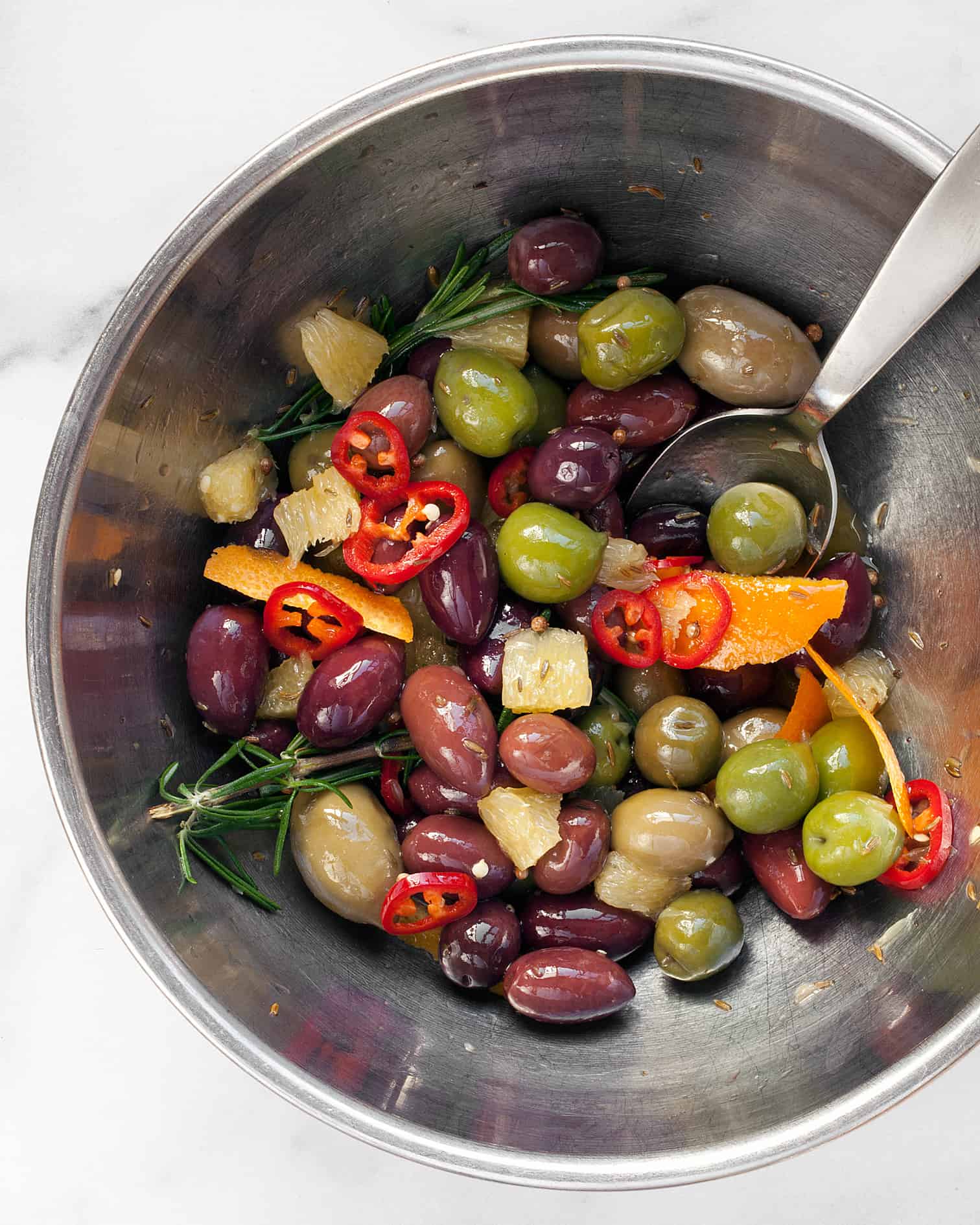 CitrusMarinated Olives with Chilies and Rosemary Last Ingredient