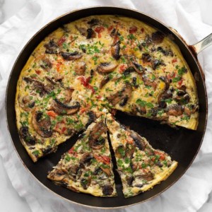 Mushroom Tomato Frittata