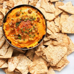 Sweet Potato Hummus & Pita Chips