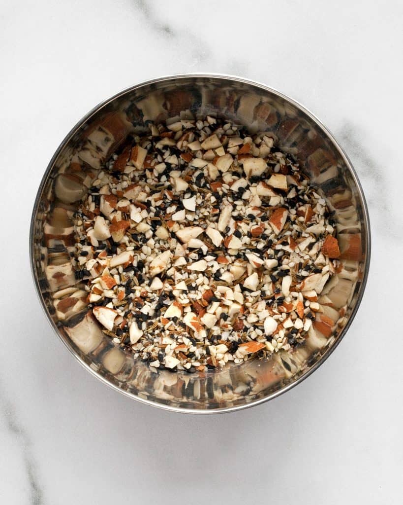 Dukkah spice mix in a bowl