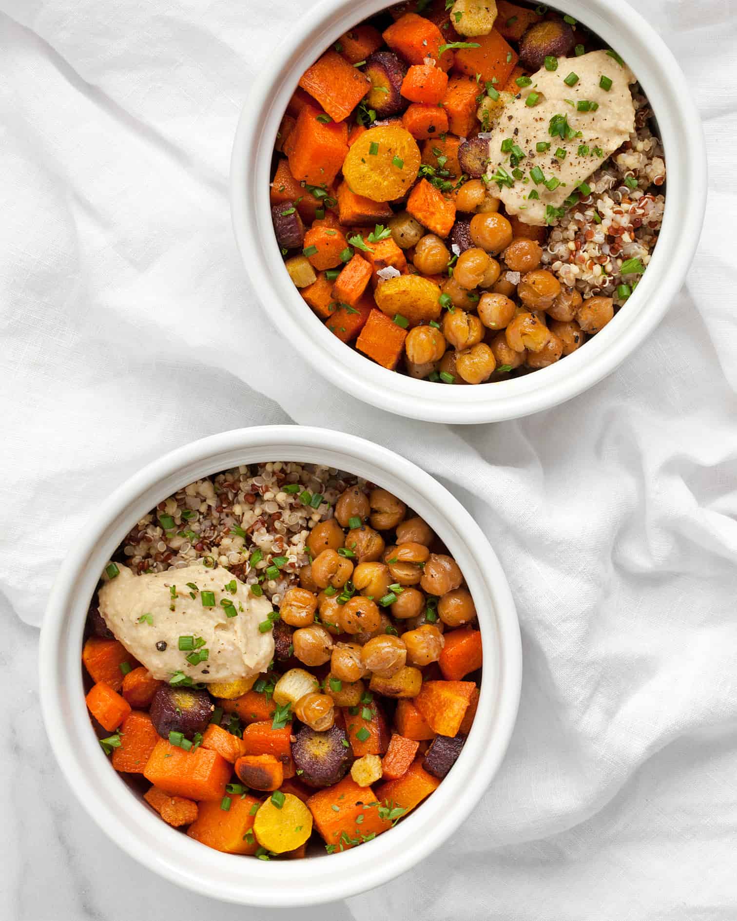 Roasted Vegetable Hummus Bowls Last Ingredient