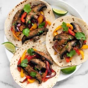 Sheet Pan Portobello Pepper Fajitas