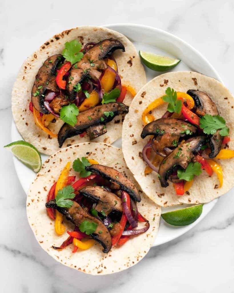 Sheet Pan Portobello Pepper Fajitas