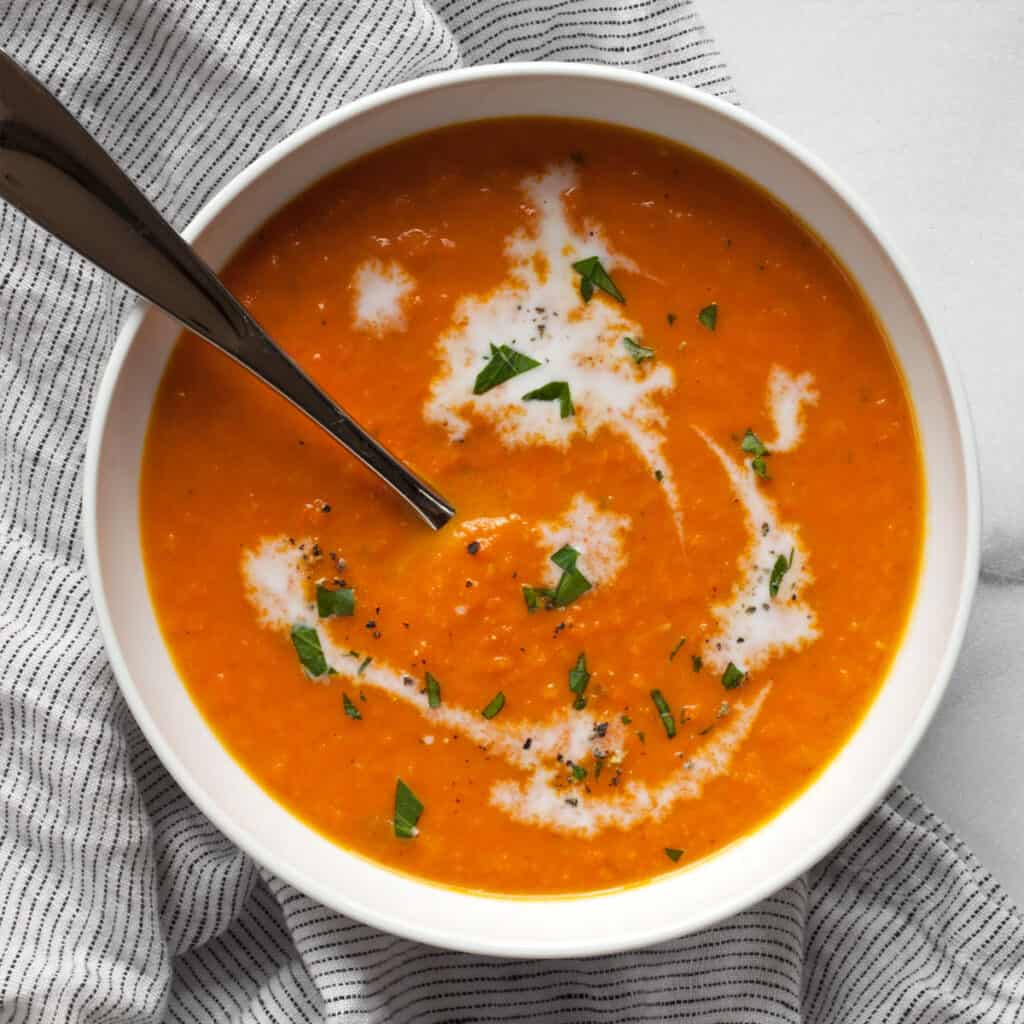 Vegan Carrot Ginger Soup - Last Ingredient