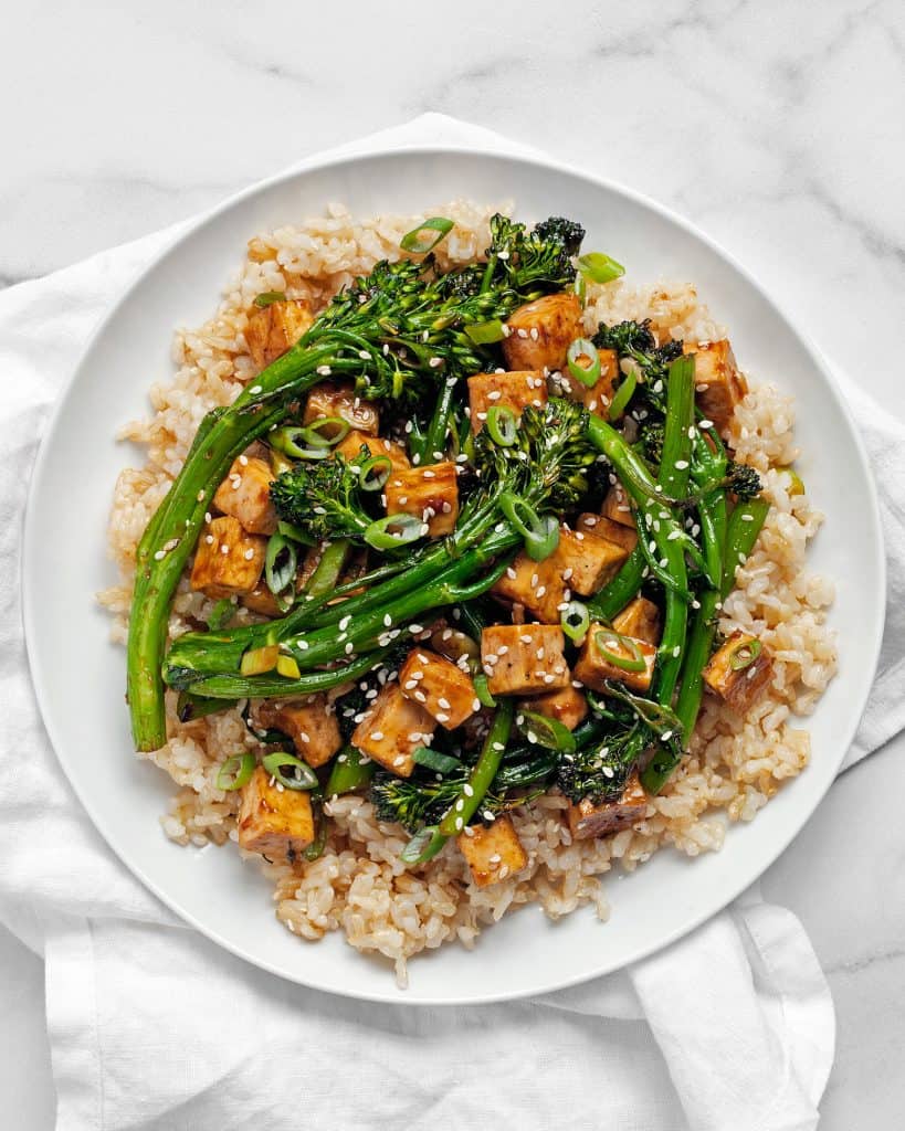 Sheet Pan Teriyaki Tofu Broccolini | Last Ingredient