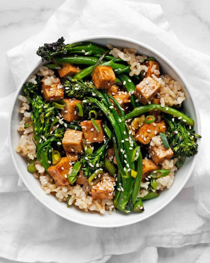 Sheet Pan Teriyaki Tofu Broccolini | Last Ingredient