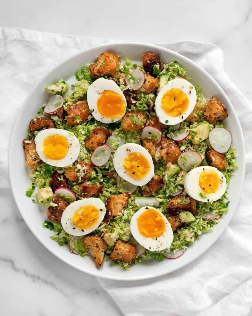 Brussels Sprout Breakfast Salad