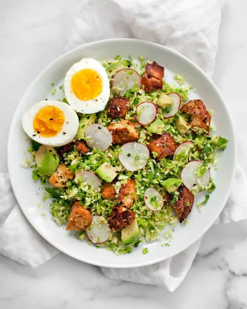 Brussels Sprout Breakfast Salad