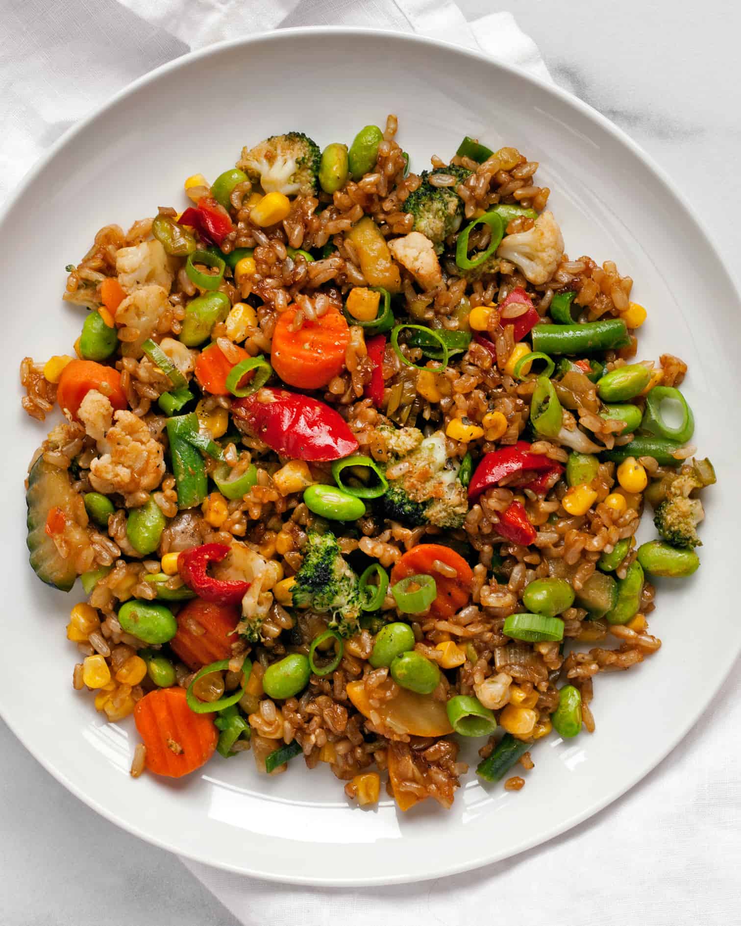 Easy frozen vegetable stir-fry