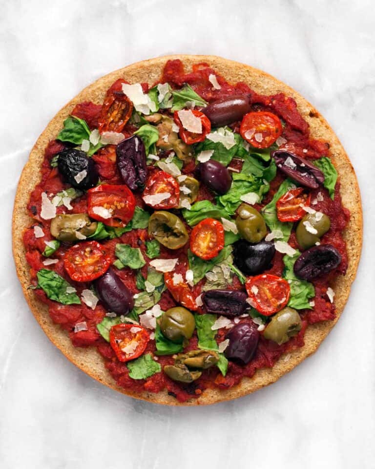 Easy GlutenFree Quinoa Pizza Crust Last Ingredient