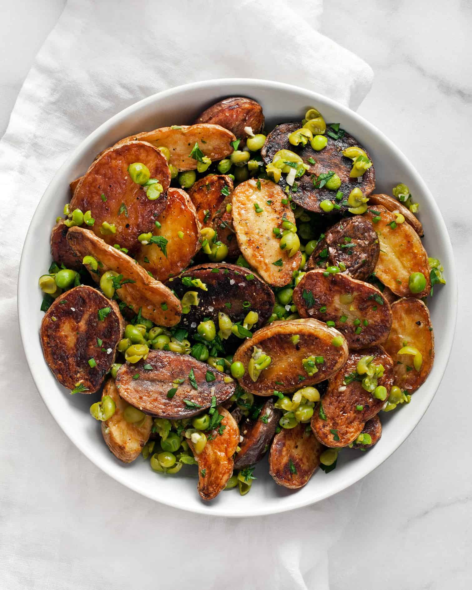Smashed Pea Roasted Fingerling Potatoes Last Ingredient