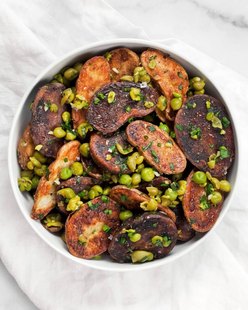 Smashed Pea Roasted Fingerling Potatoes Last Ingredient