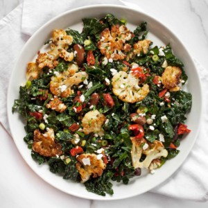 Roasted Cauliflower Kale Salad