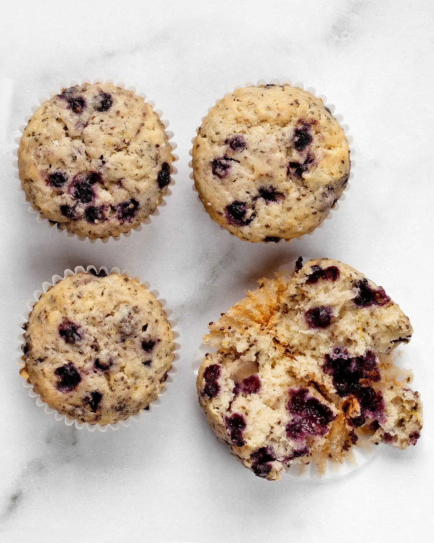 Vegan Blueberry Chia Muffins