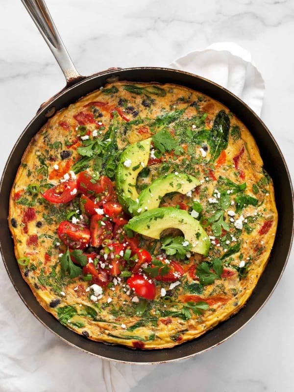 Black Bean Roasted Pepper Frittata