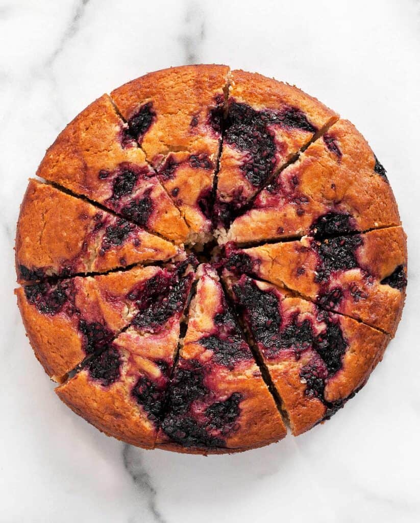 Blackberry Lemon Yogurt Cake