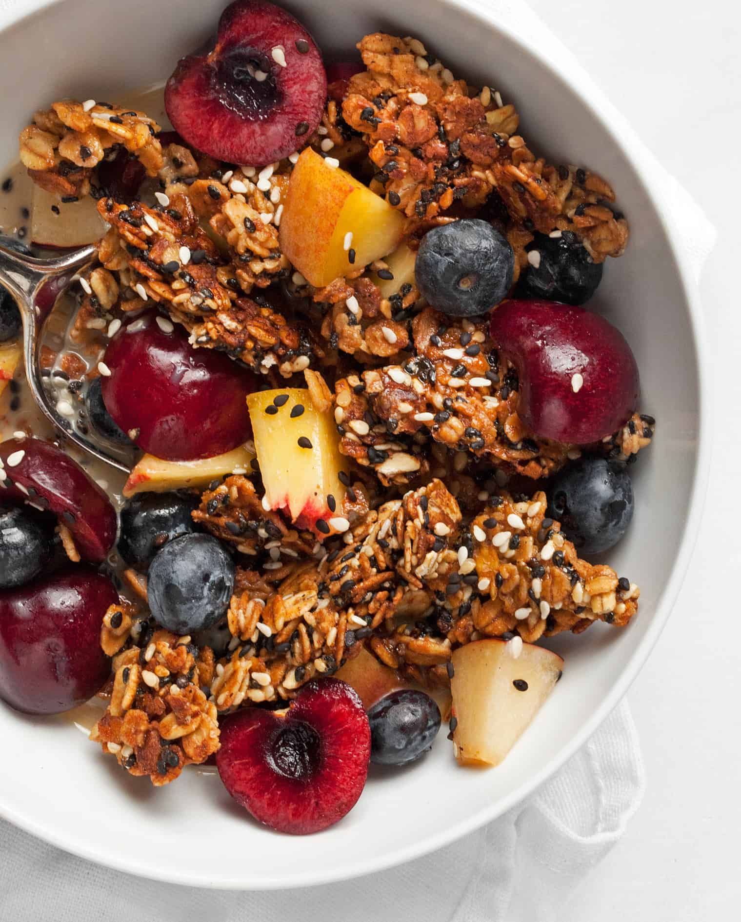 Chunky Sesame Tahini Granola with Pistachios Last Ingredient