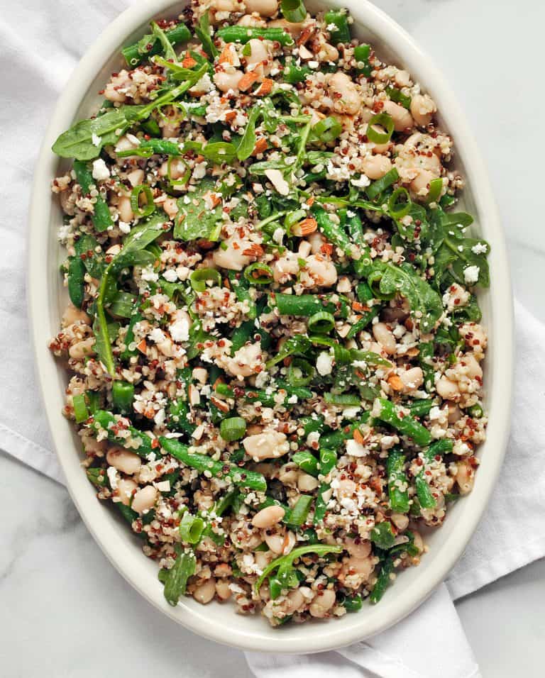 Green Bean White Bean Quinoa with Feta | Last Ingredient