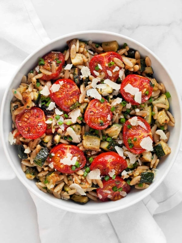 30-Minute Tomato Zucchini Orzo