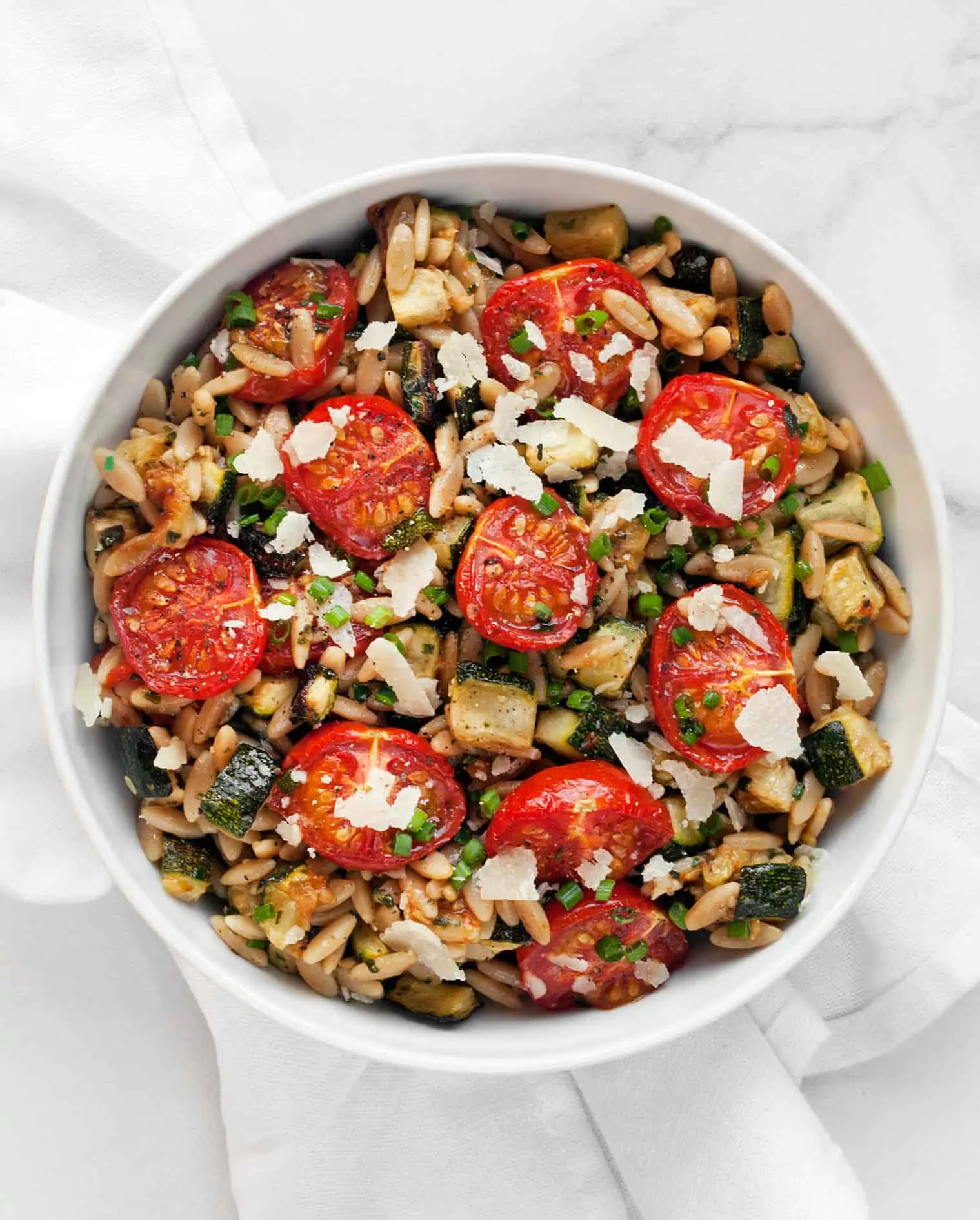 30-Minute Tomato Zucchini Orzo