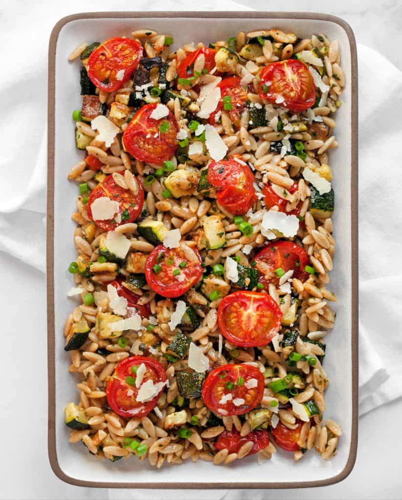30-Minute Tomato Zucchini Orzo
