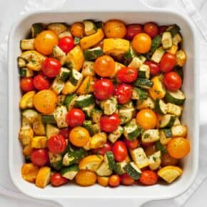 Balsamic Zucchini Tomato Bake