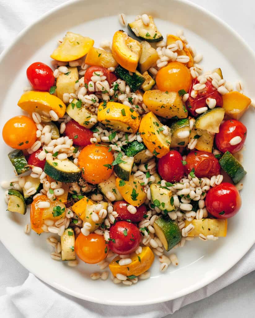 Balsamic Zucchini Tomato Bake