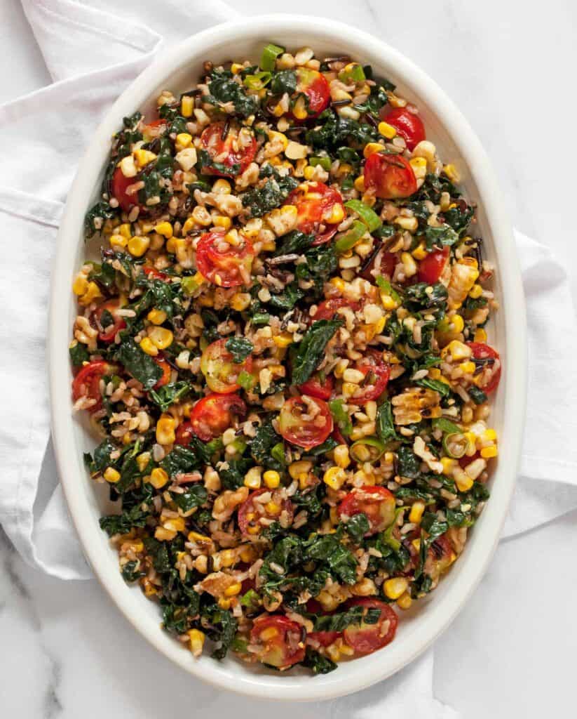 Corn Tomato Wild Rice Salad