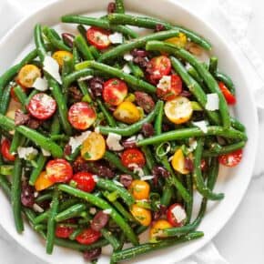 Green Bean Tomato Olive Salad