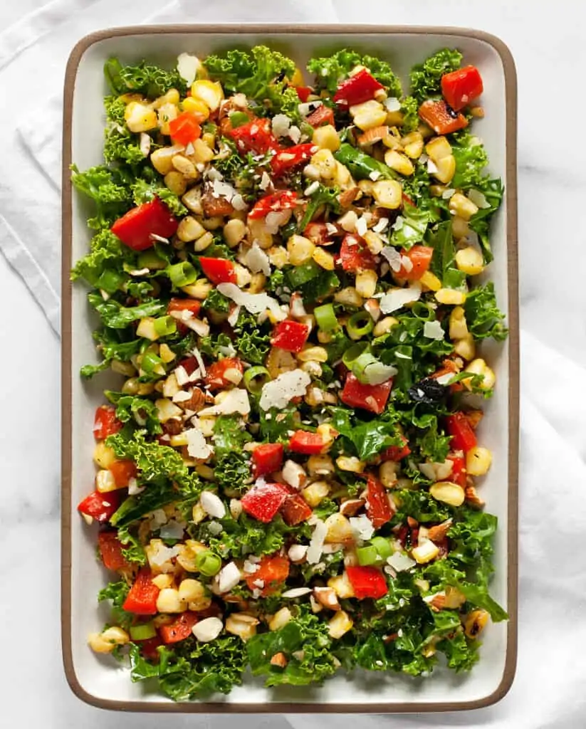 Chopped Salad with Corn and Peppers
