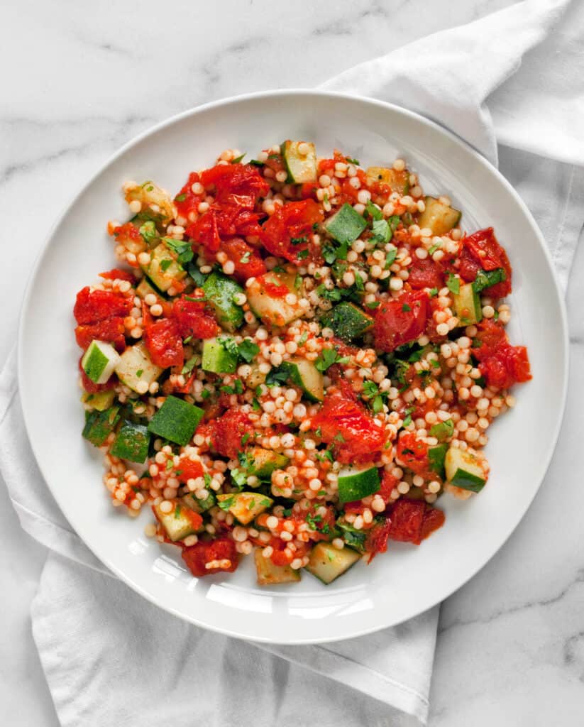 Tomato Cucumber Couscous