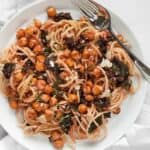 Pasta with Chickpeas and Swiss Chard