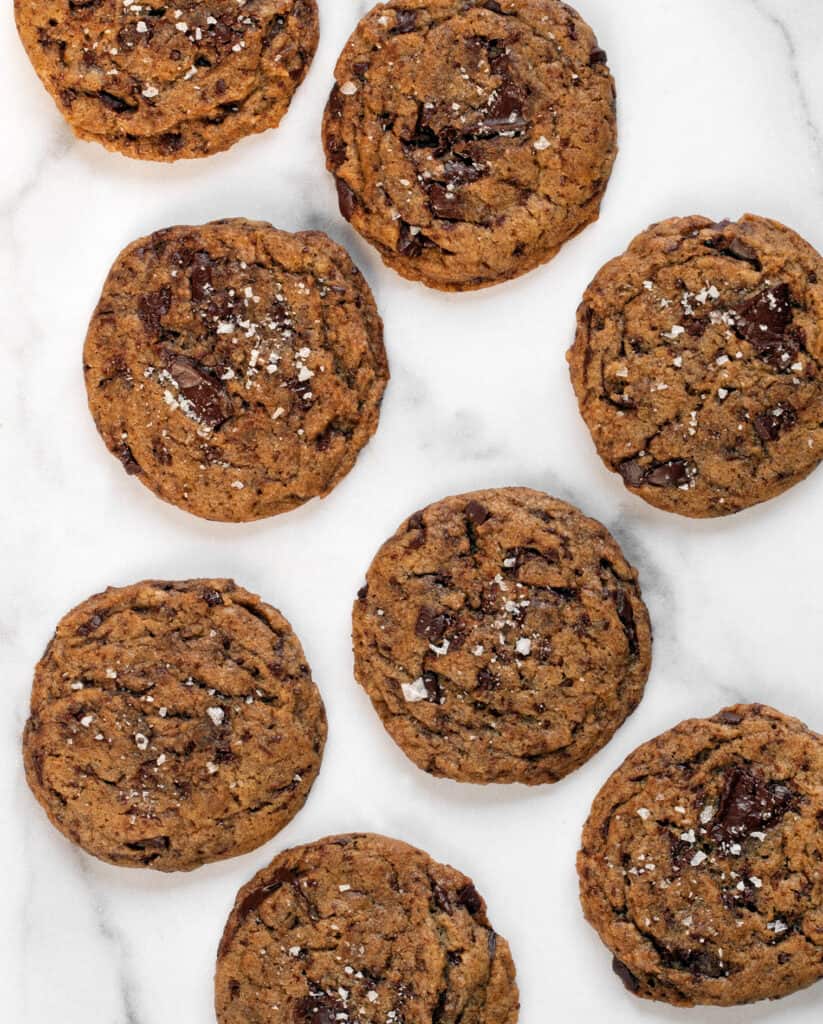 Vegan Cinnamon-Spiced Chocolate Chip Cookies